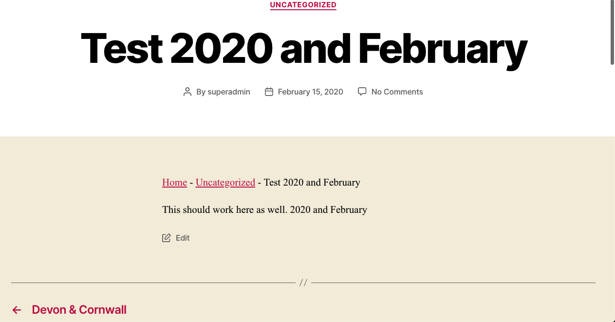 Admin Post list demo