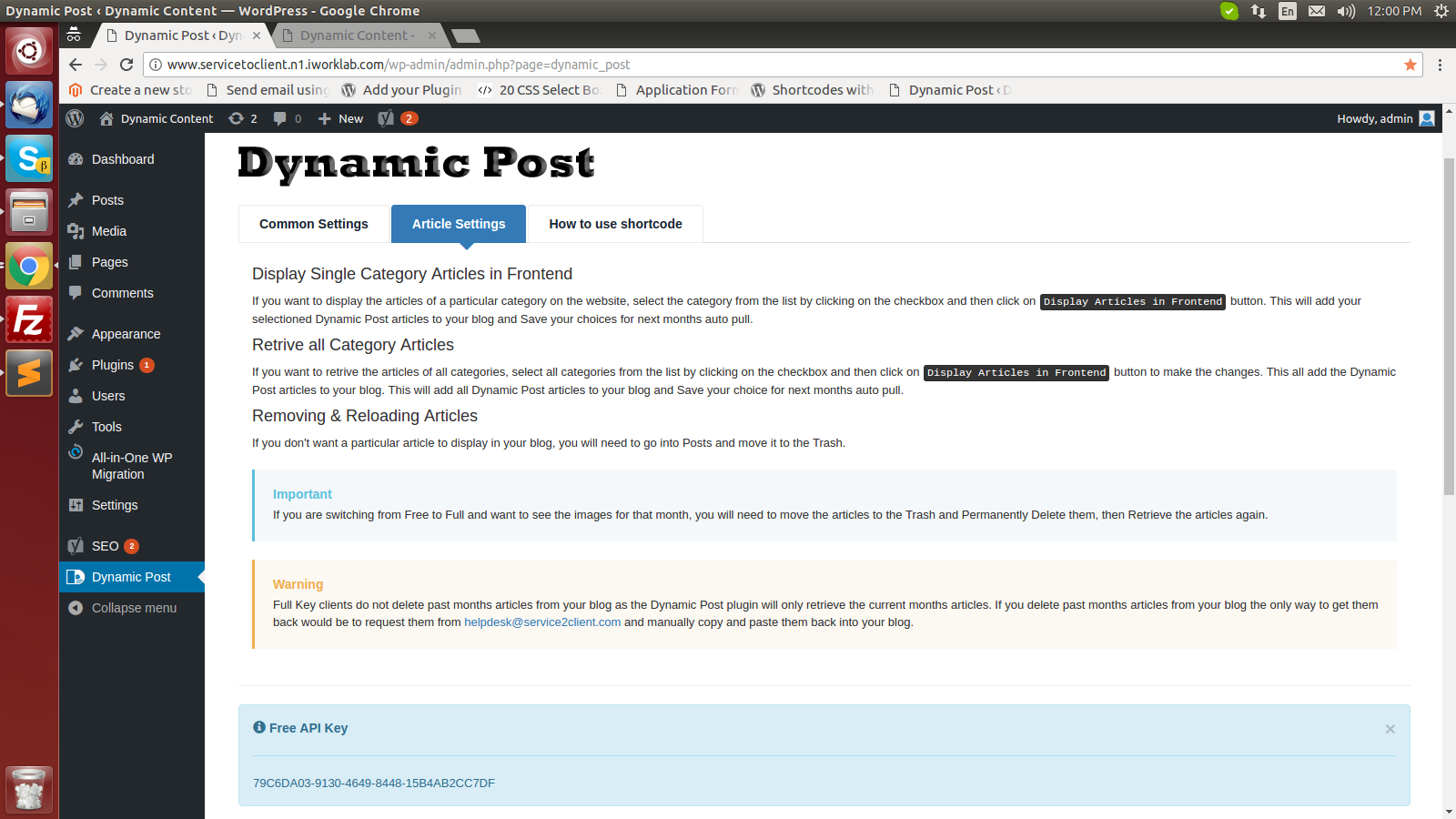 Dynamic Post - demo front end blog individual article