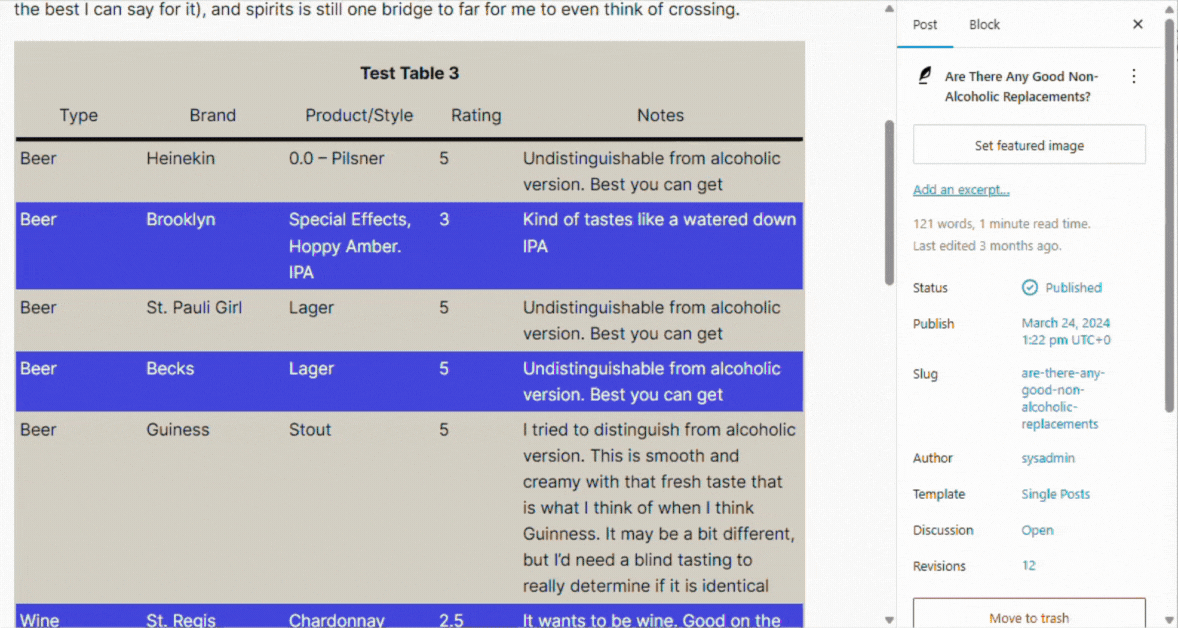 Set column width (corresponding configuration is available for rows too)