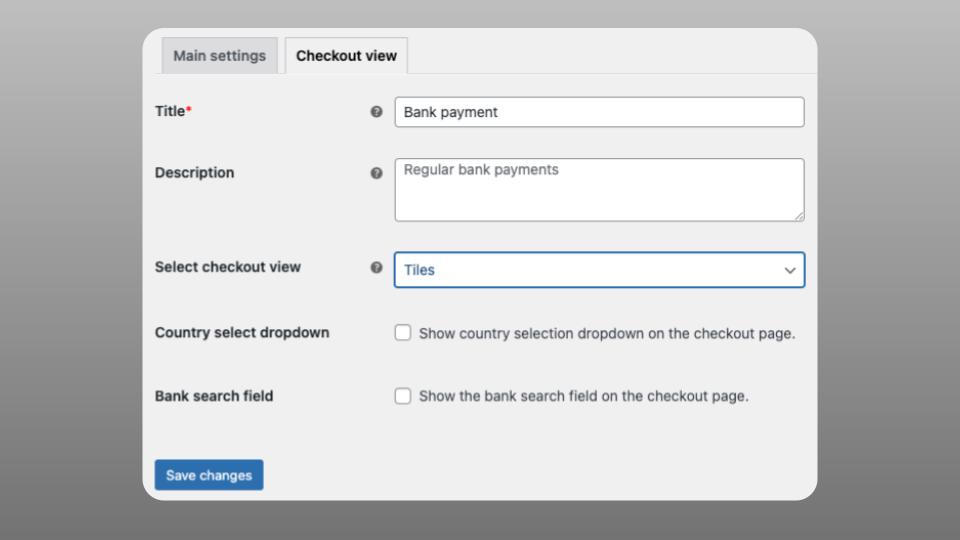 Customise checkout view in your store.