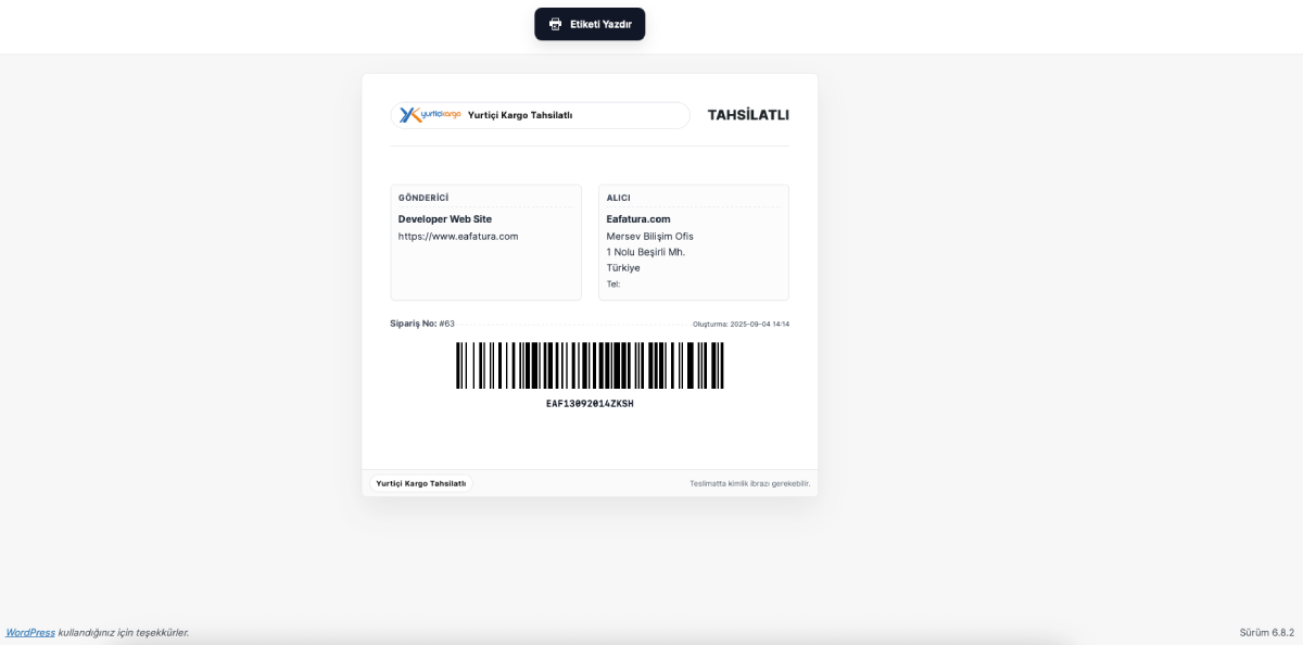 [Eafatura'da WooCommerce Kolay Kurulum Sihirbazı Nasıl Kullanır Video Kılavuzu](https://www.youtube.com/watch?v=5hbUEaSklJw)