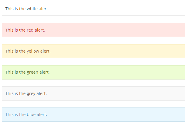 Example alert shortcode.