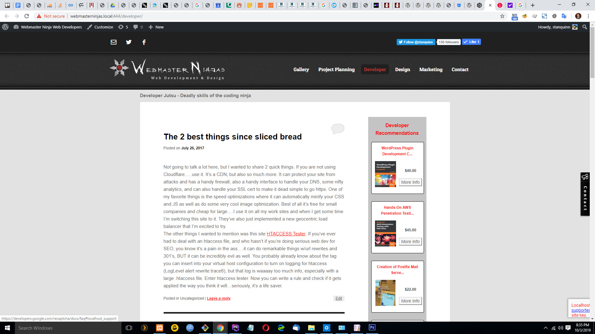 This is the screenshot of the widget on a blog in the sidebar.