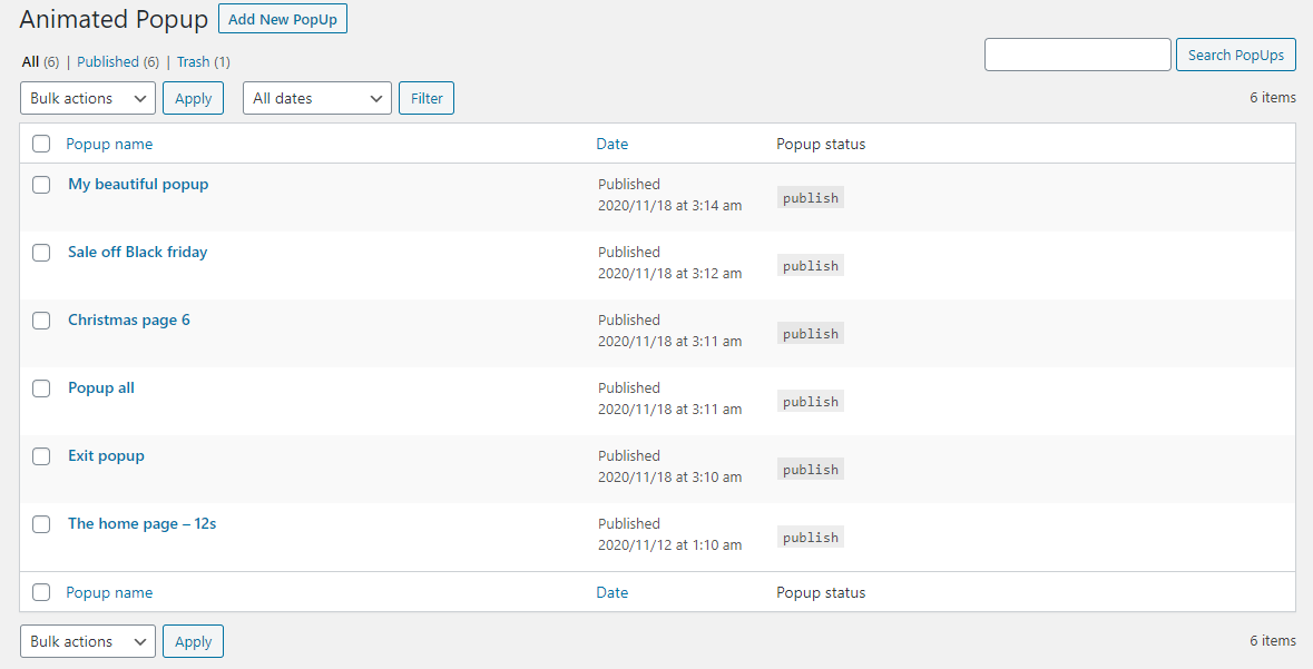 screenshot5.png Create and edit as much as the popup you need.