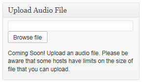 Audio Upload Box
