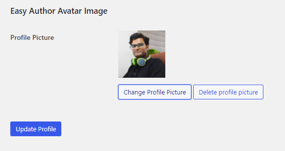 Upload Custom Avatar Image