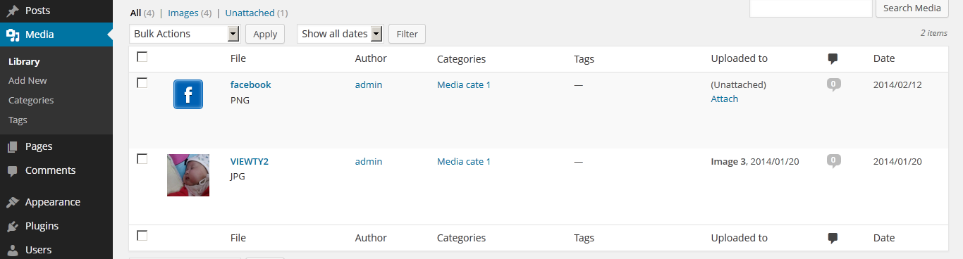 Display by category in libraly list