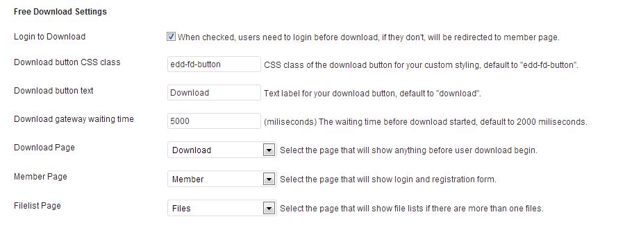 All the things that you can customize via settings page.