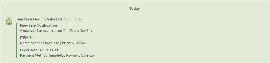 Notification Example