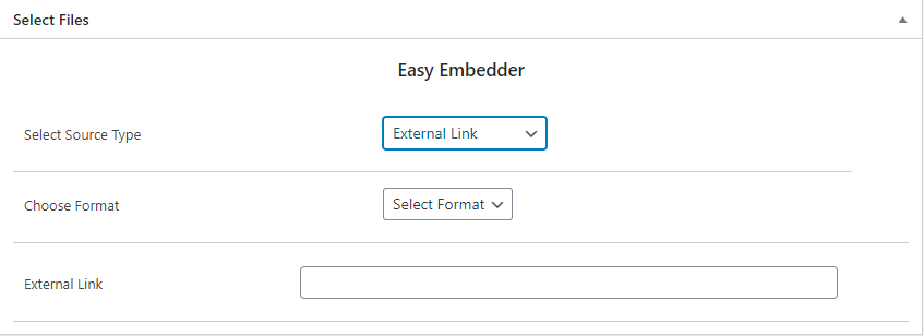 External link supported