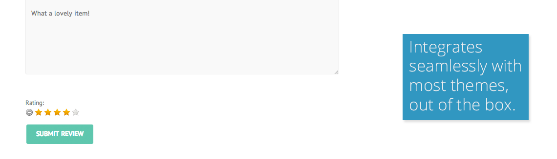 The review form in its natural habitat.