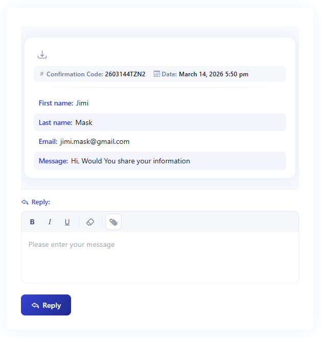 Create a contact us form