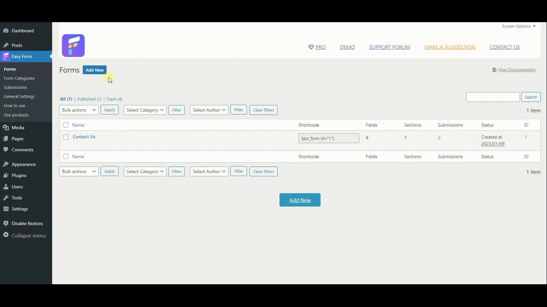 WordPress Form Plugin - How to Add a Form