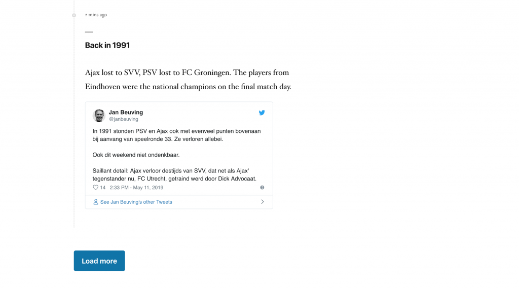 Front-end liveblog example 2