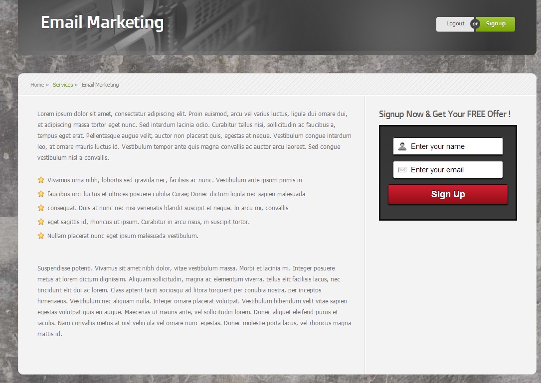 Demo Optin form.