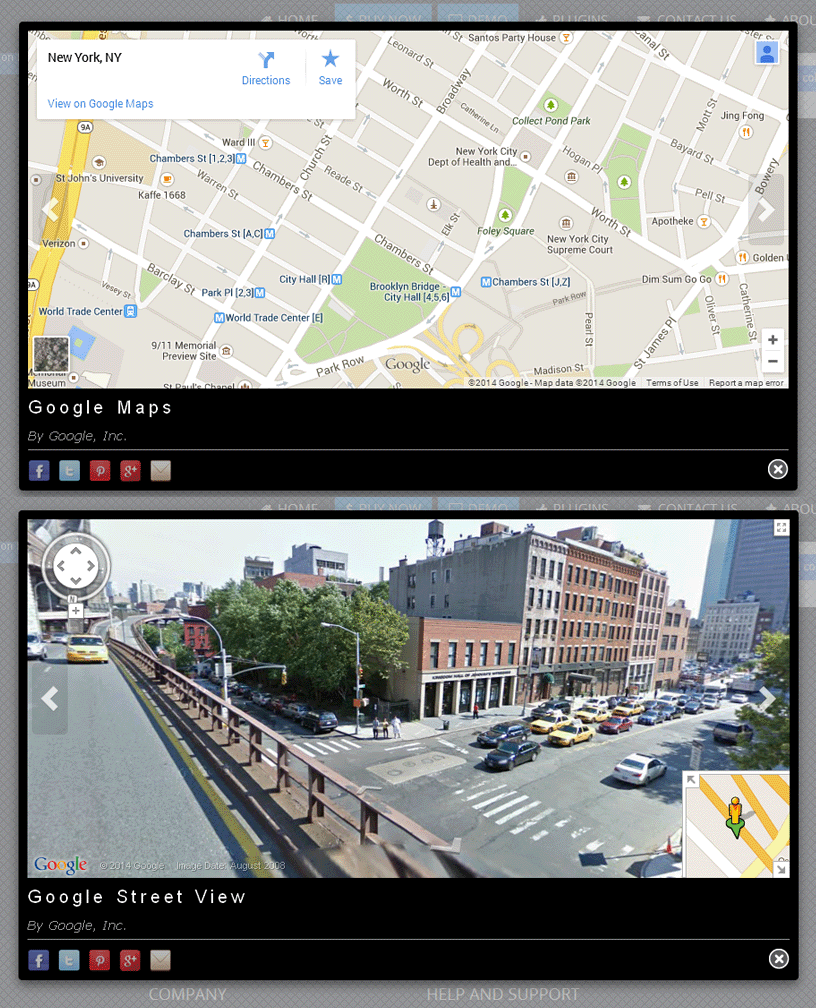 Google Maps and Google Street View