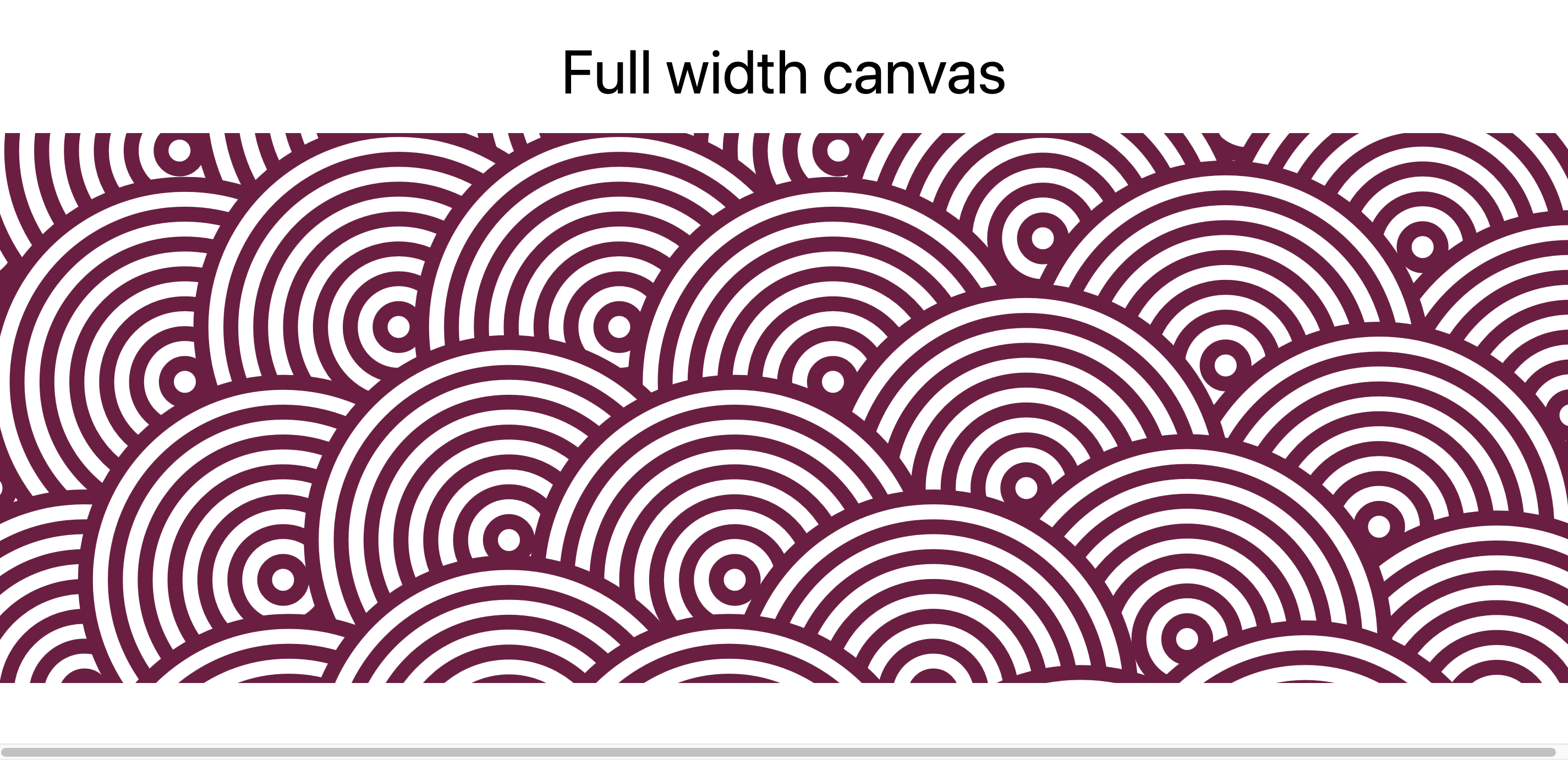 Create full width sketches using the "Full width" alignment setting and `createCanvas(windowWidth, windowHeight)`
