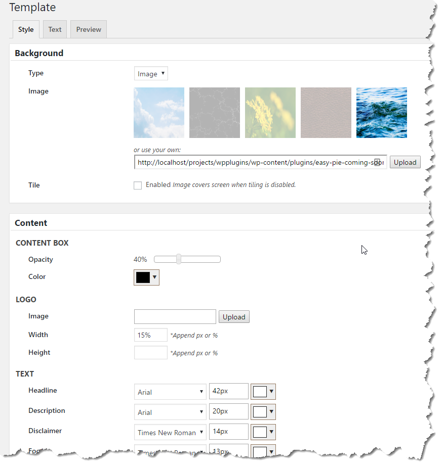 Display Settings