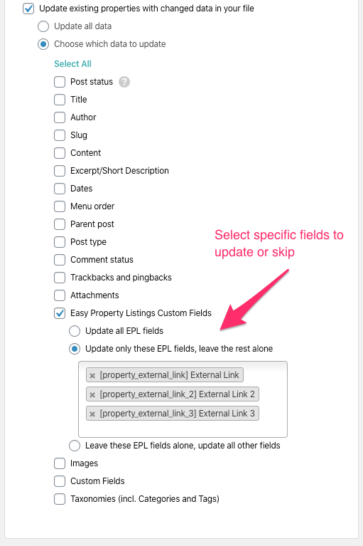 Detailed log entries during imports