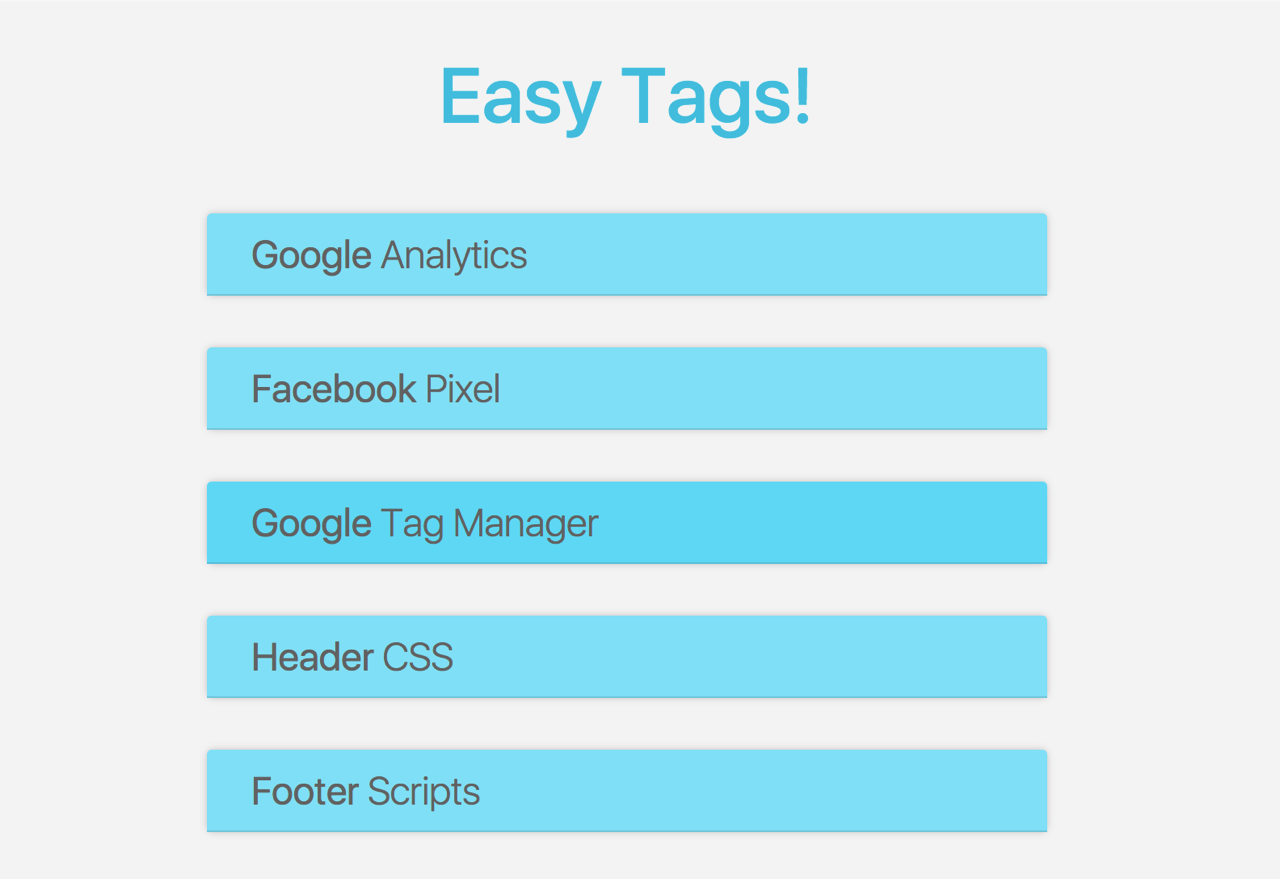 Easy Tags Home Screen