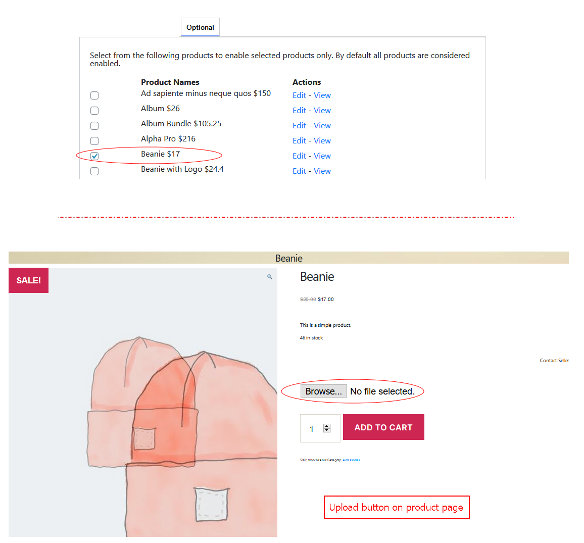 Synchronized directories and files by plugin Easy Upload Files During Checkout
