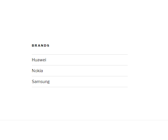 Display brands widget.