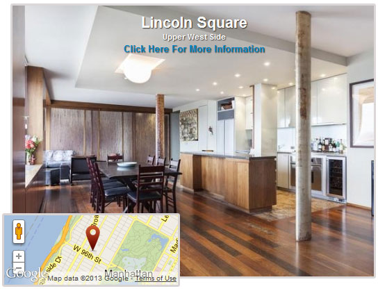 Photo Map Example 5 (pro version): Apartment For Rent in New York