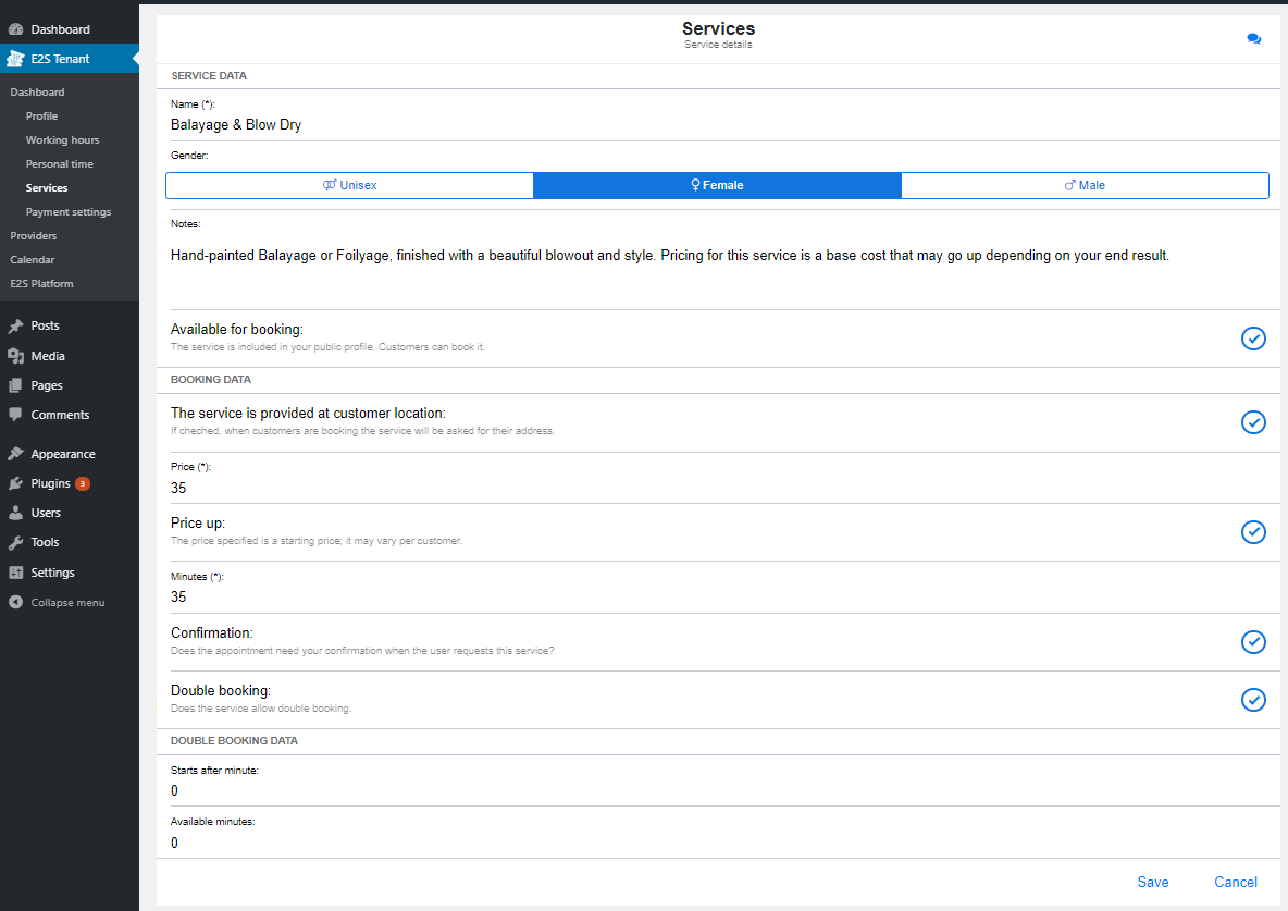 Define your providers and their permissions within the Organization. Each provider will have the ability to login (with limited access) and define whatever they are allow to.