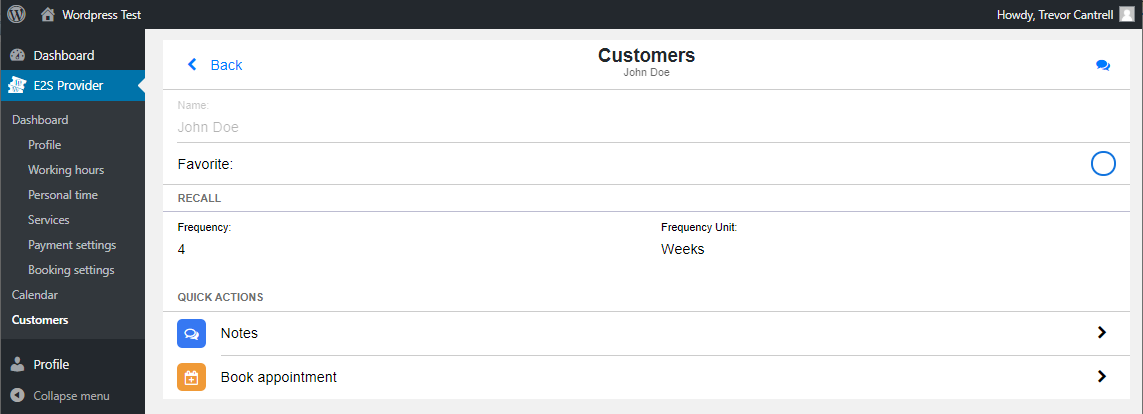 Each provider can add picture and bio among other information.