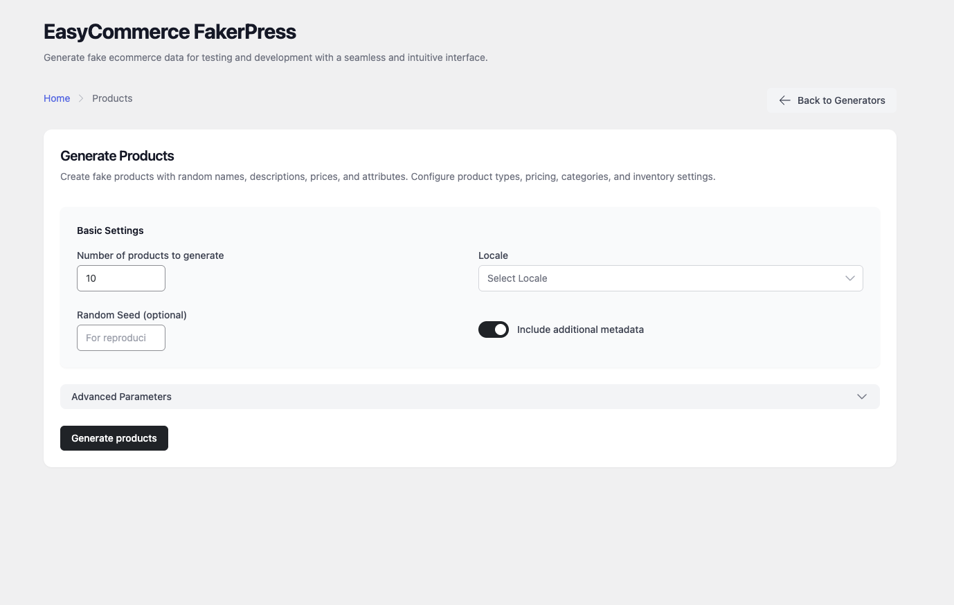 Order Generator: Workflow simulation including payments and shipping.