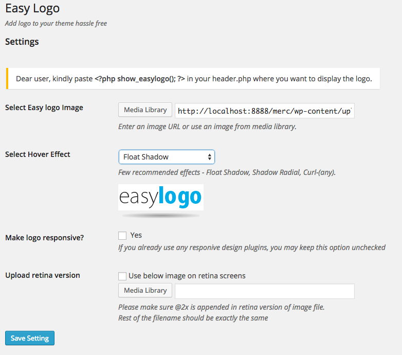 This is the screenshot of main settings page of this plugin. You can customise the settings as per your convenience.