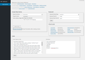 Easy Summit 2 part allows you to  use the GUI to create your own custom post under a custom category.