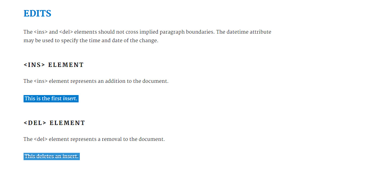Elements for editing HTML content.