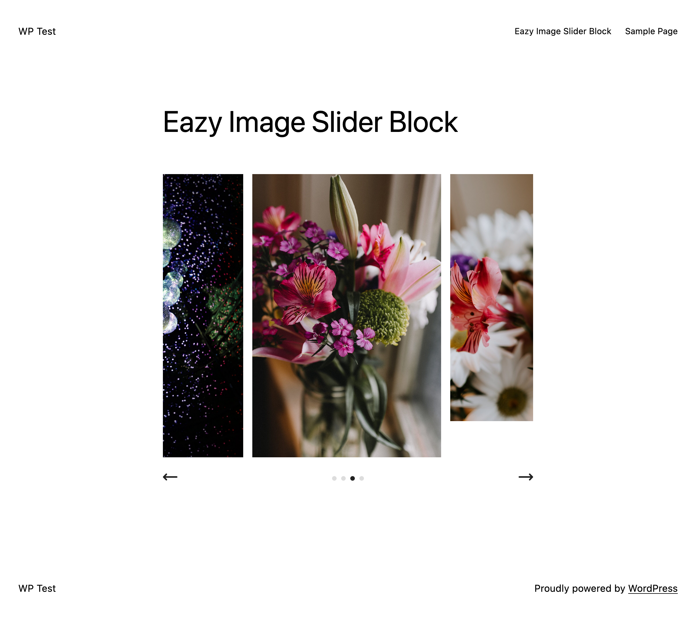 And the result on the page
