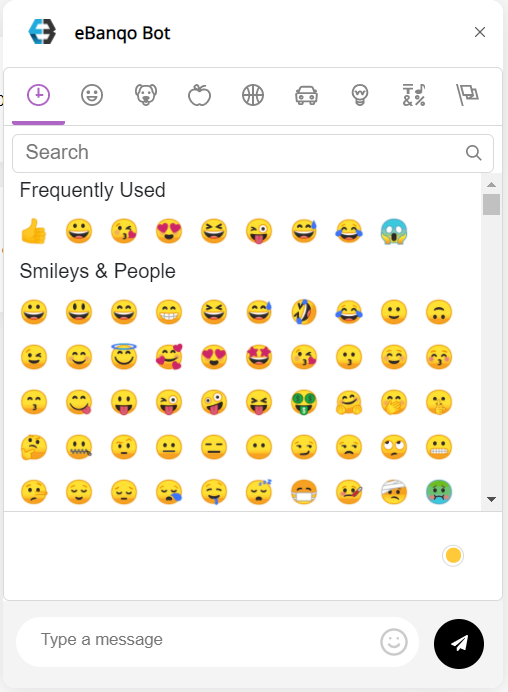 Emoji view for chat messages - (screenshot-5.png)