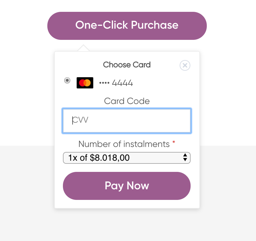 EBANX Features - Allow your customers to save their credit card data to buy with just one-click; in addition to increasing your sales even more.