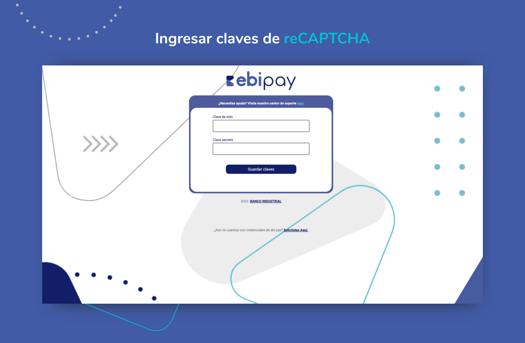 Ingresa tus claves de Google reCAPTCHA v3.