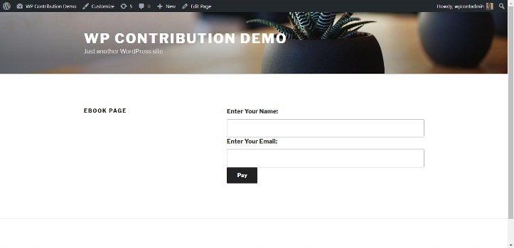 Making Payment to download the ebook.