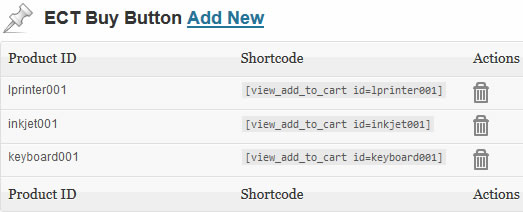 Buy button admin