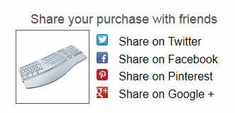 Thanks page display