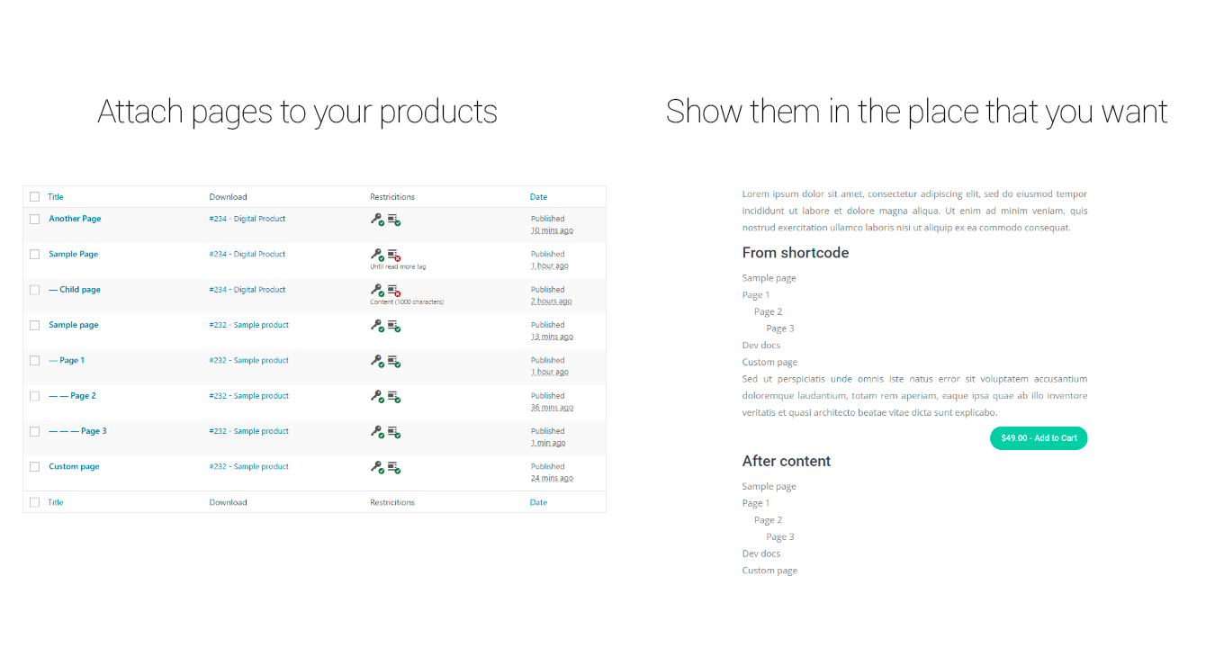 EDD Download Pages lists