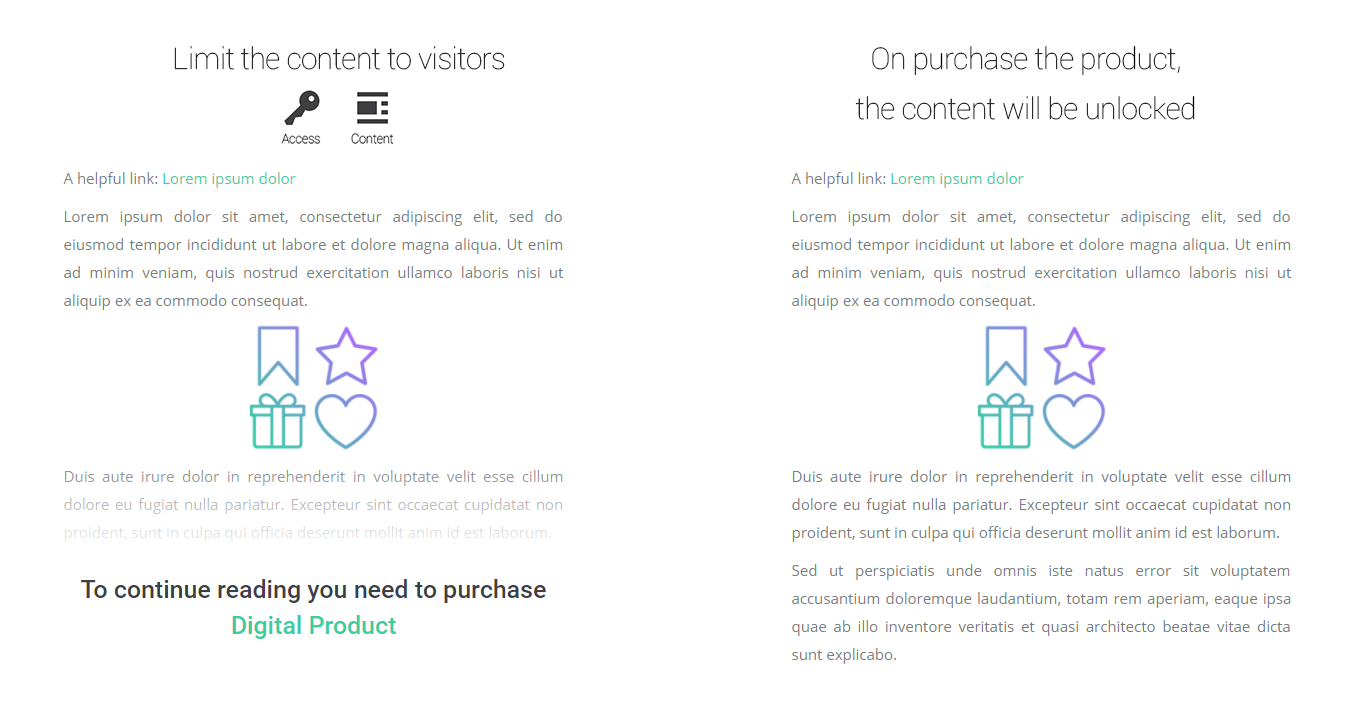 EDD Download Pages content restriction