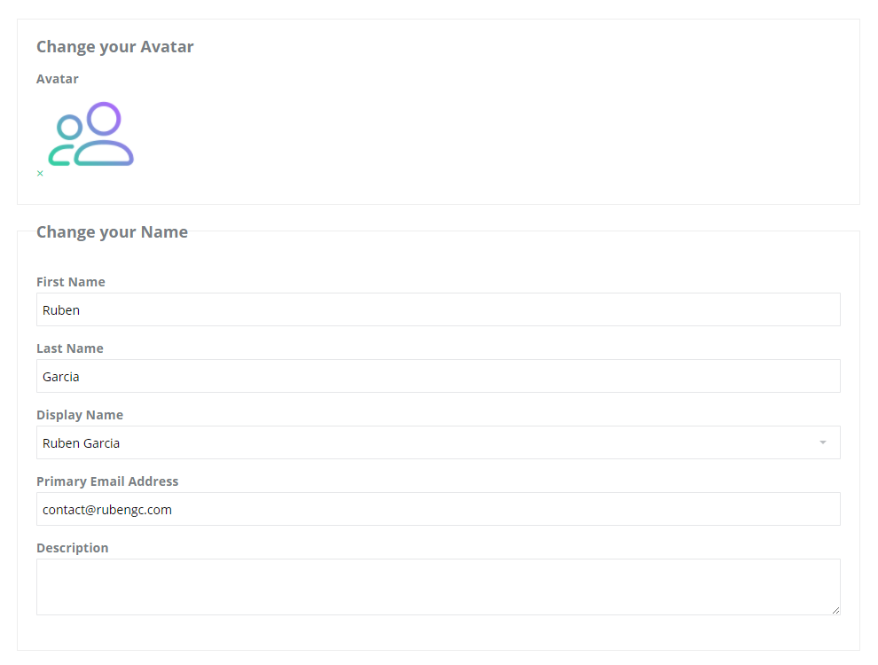 Screenshot from [edd_profile_editor]