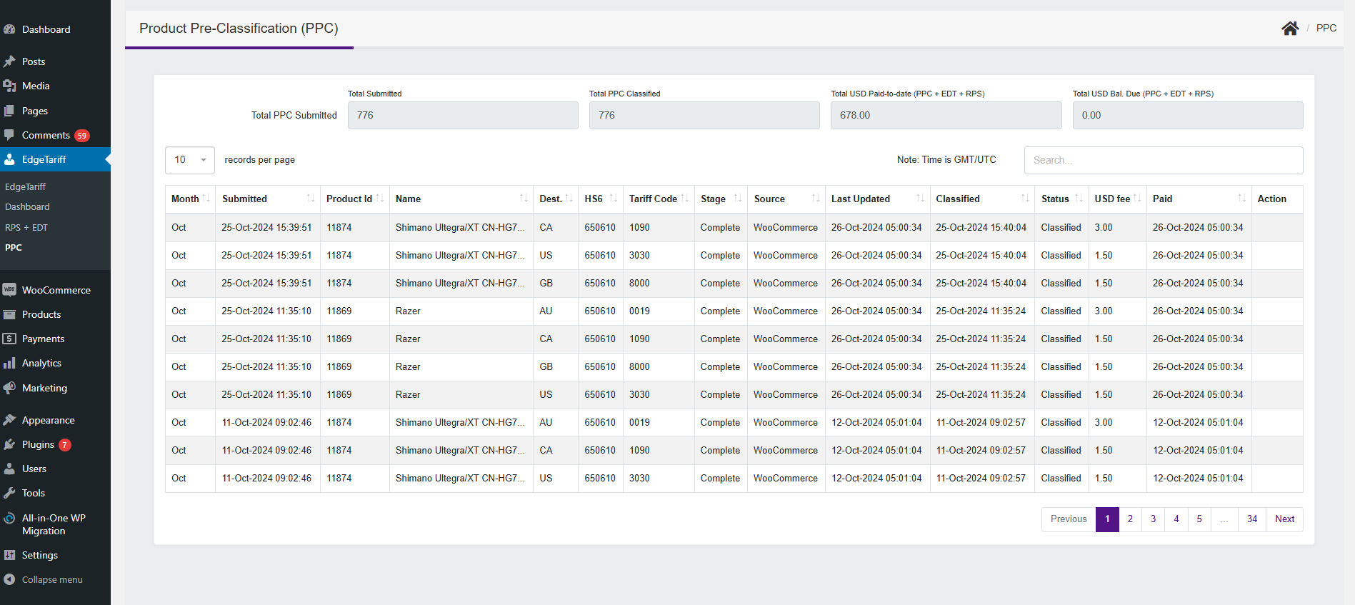Add the country of origin to perform ppc. After PPC HS6 will populate automatically