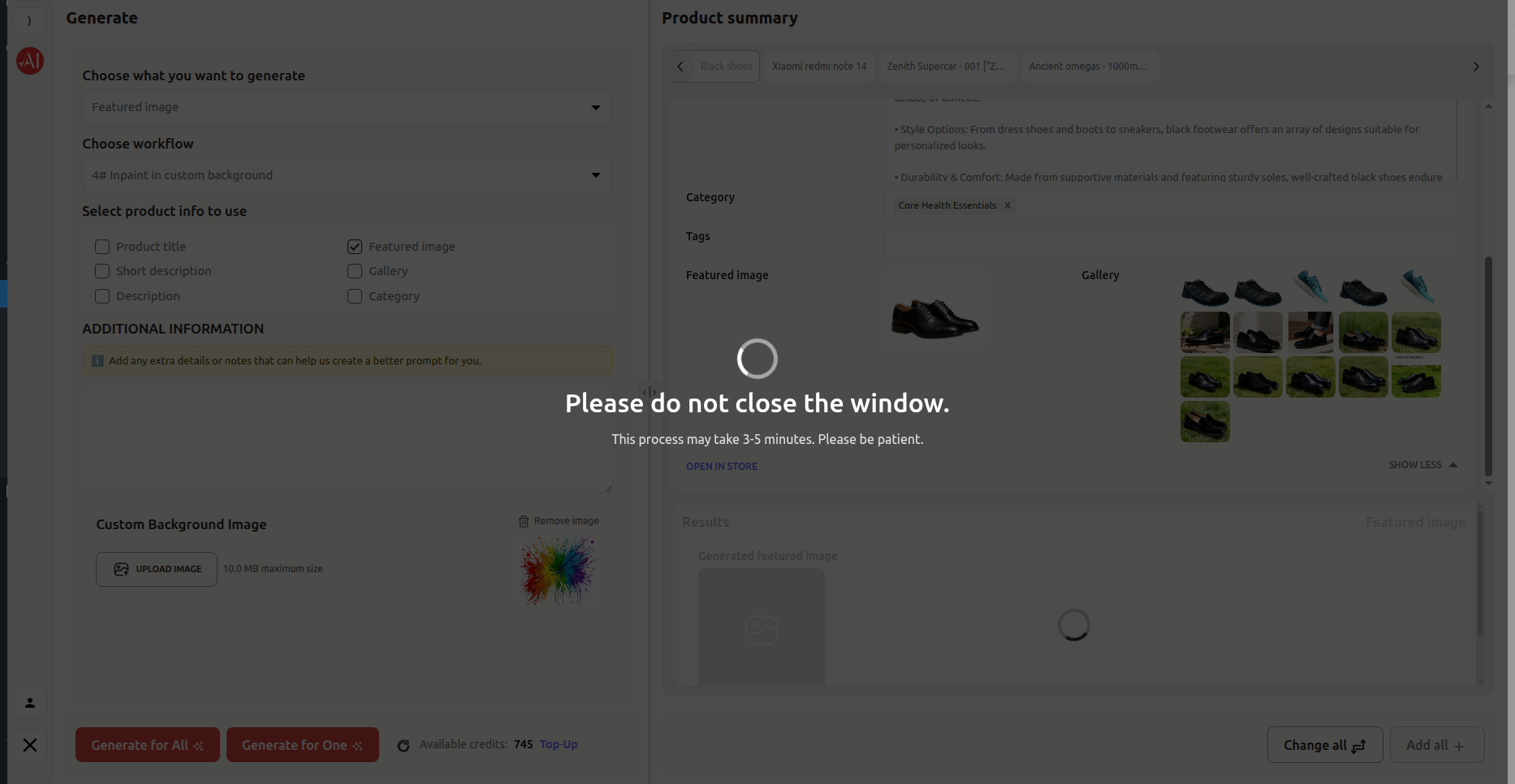 Results in Text Generation Example