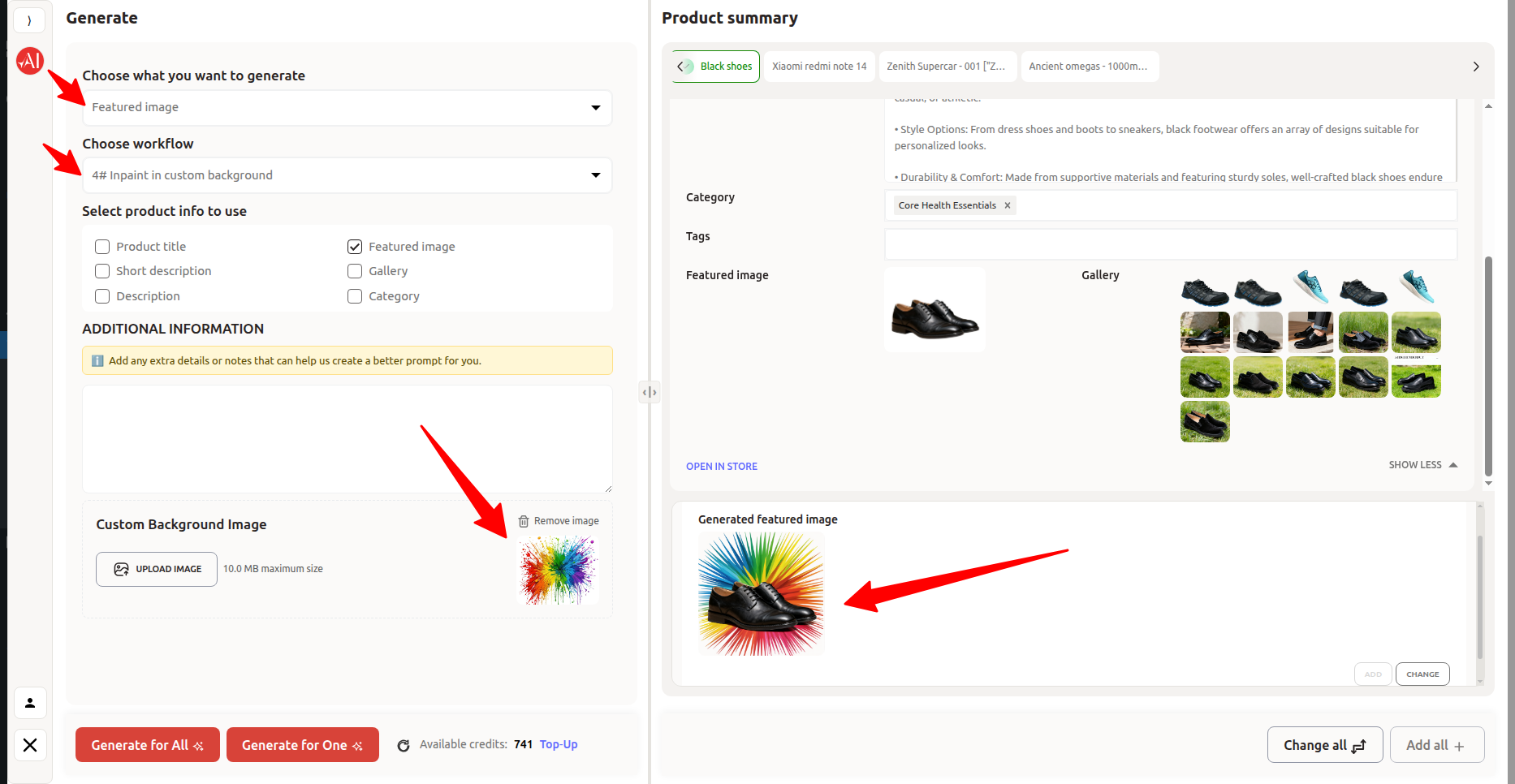 AI Generation Processing