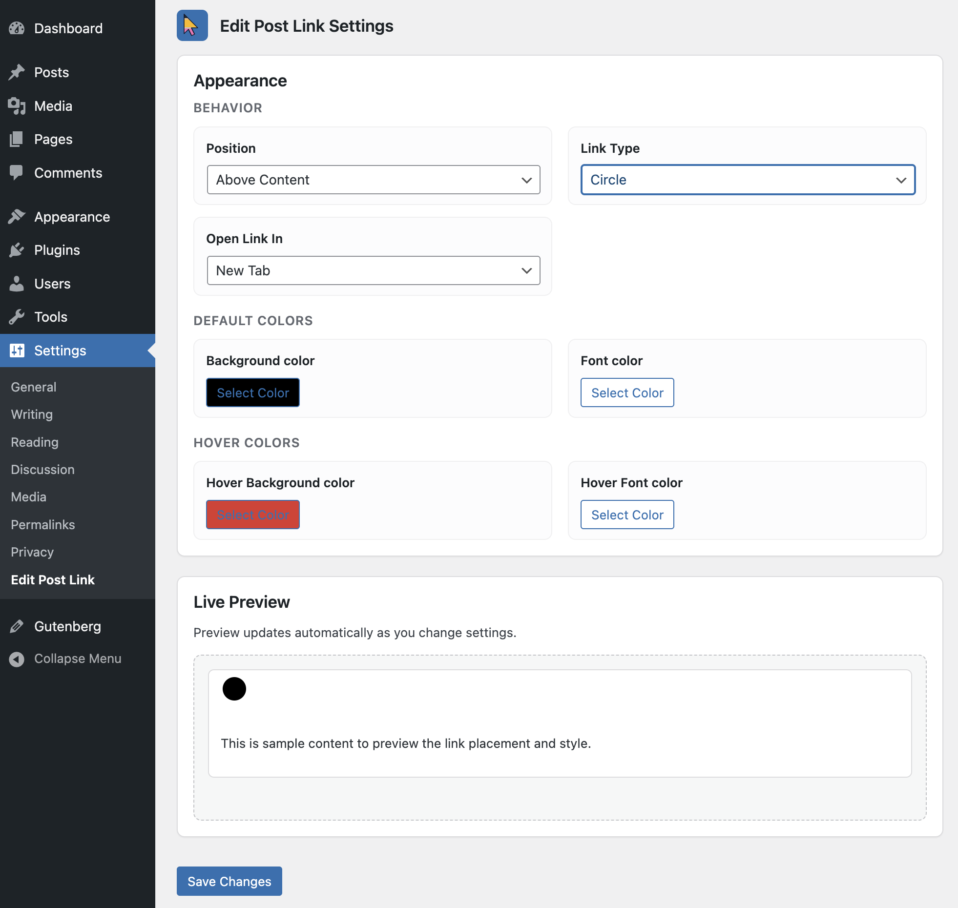 The Edit button uses theme's link styles in this case.