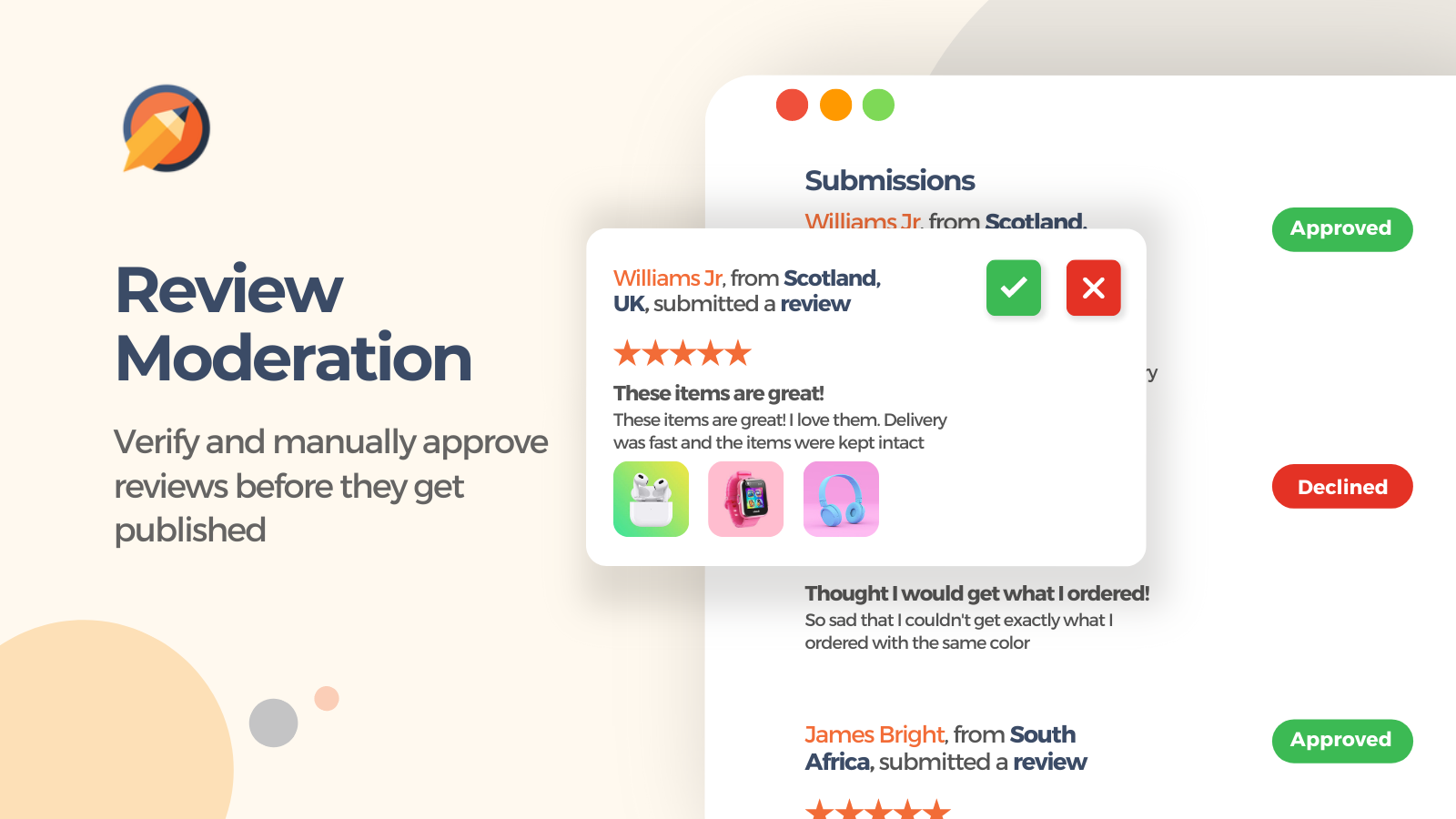 Review moderation