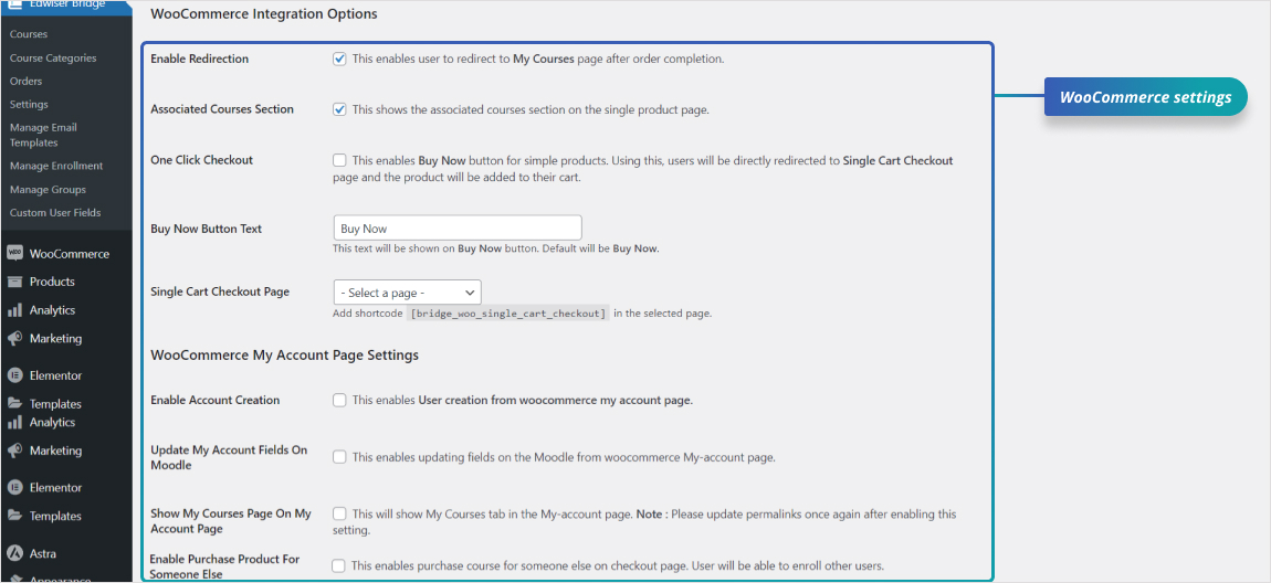 Easy Setup wizard for getting started: The Easy Setup wizard provides a step-by-step guide to help you quickly get started with Edwiser Bridge, ensuring all necessary plugins are installed and configured.