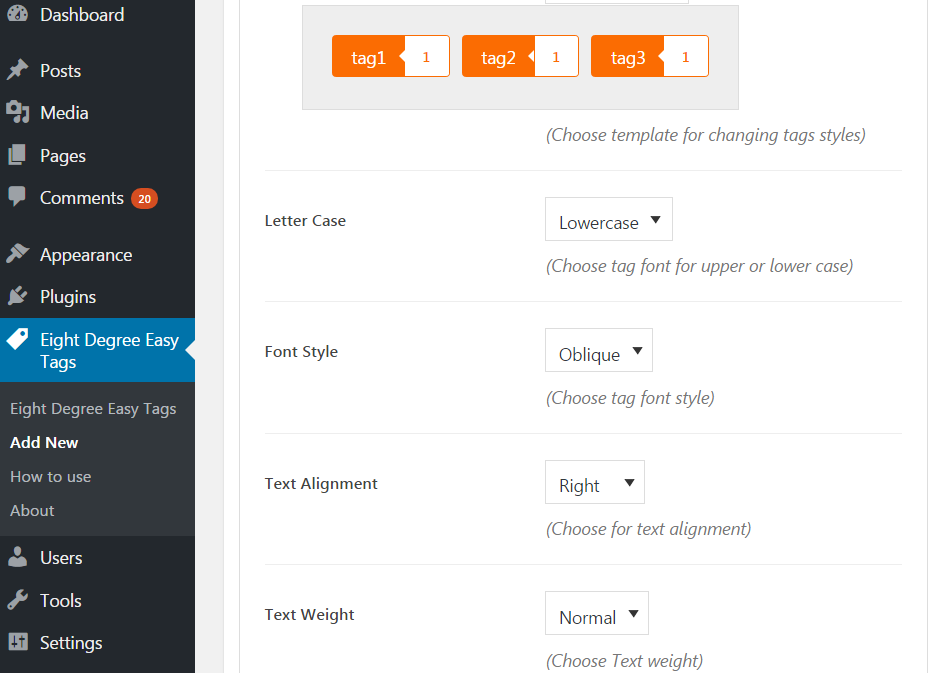 Tags Properties 2
